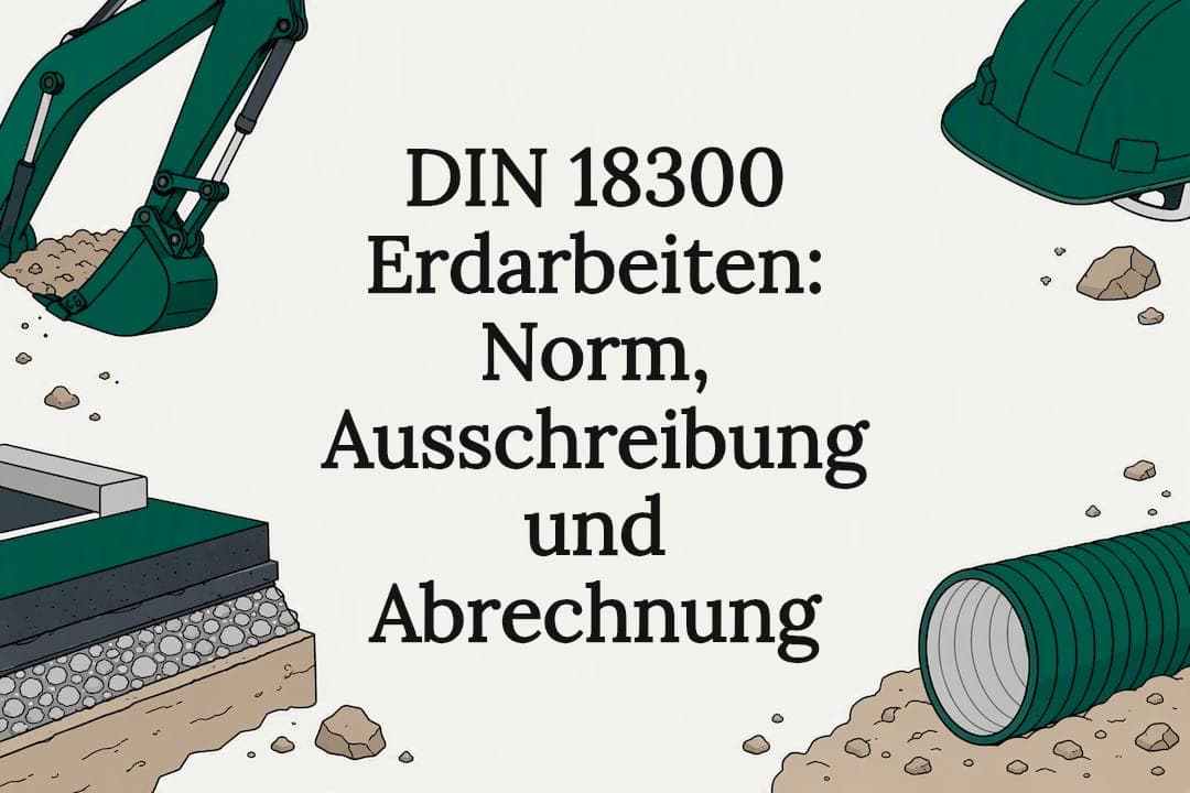 DIN 18300 Erdarbeiten: Norm, Ausschreibung und Abrechnung