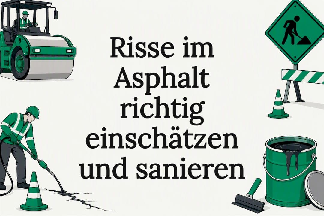 Risse im Asphalt richtig einschätzen und sanieren
