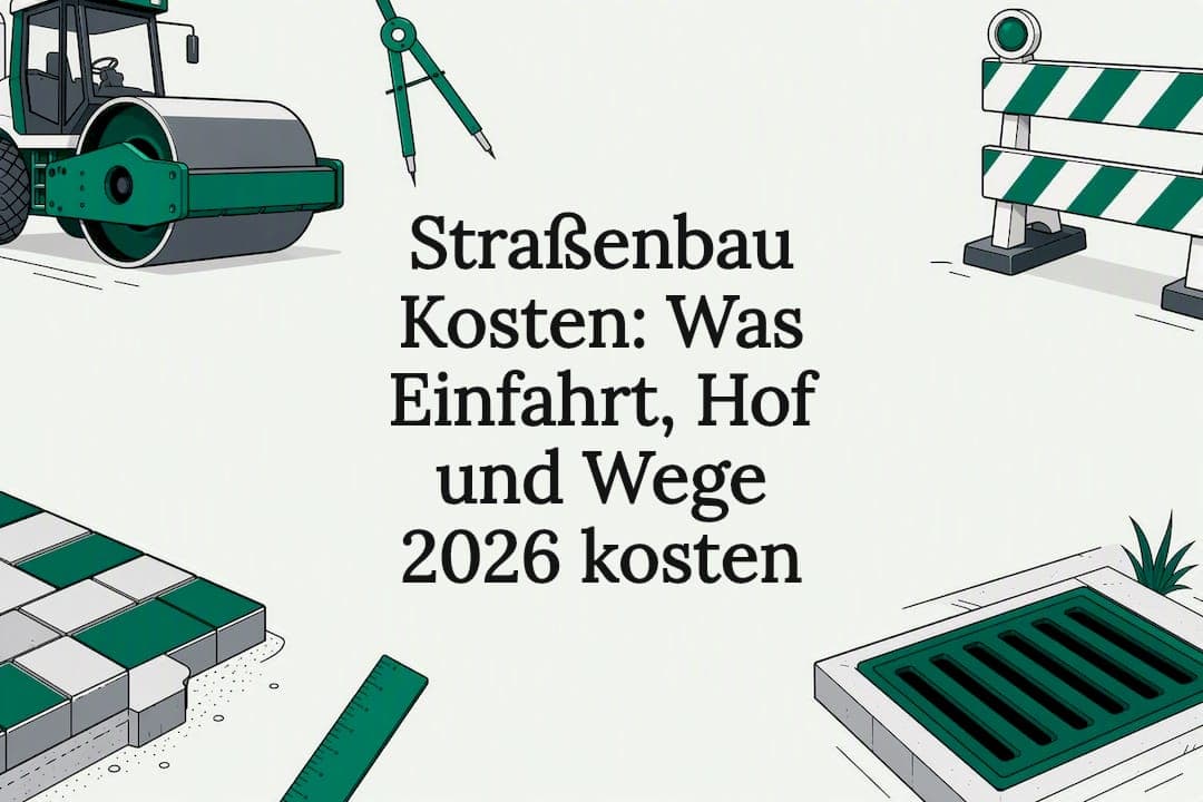 Straßenbau Kosten: Was Einfahrt, Hof und Wege 2026 kosten