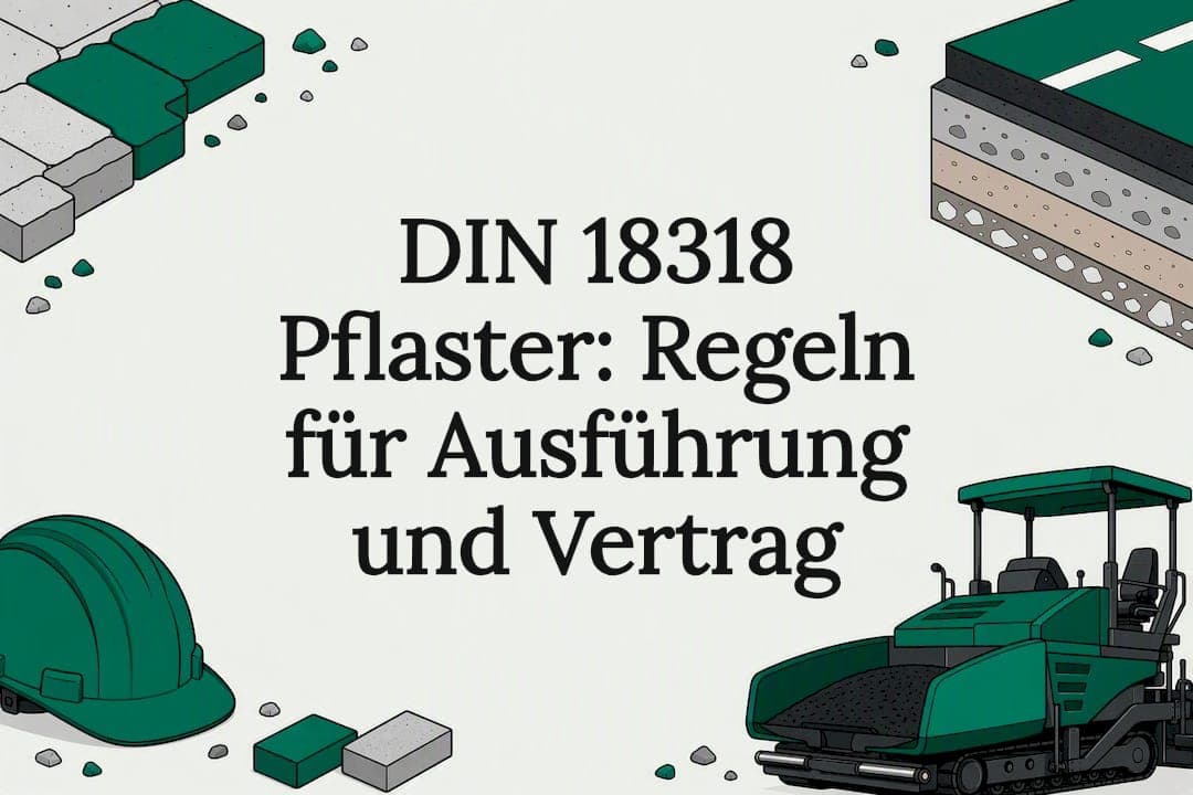 DIN 18318 Pflaster: Regeln für Ausführung und Vertrag