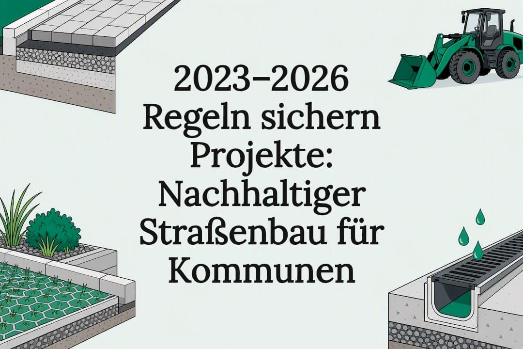 2023–2026 Regeln sichern Projekte: Nachhaltiger Straßenbau für Kommunen