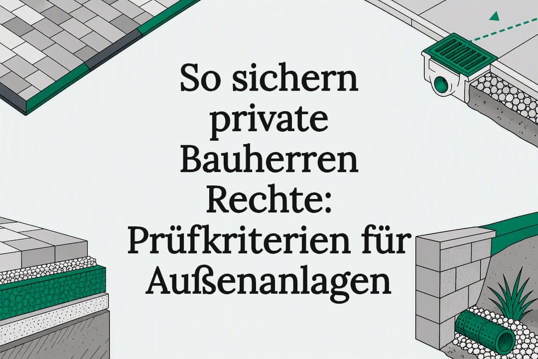 So sichern private Bauherren Rechte: Prüfkriterien für Außenanlagen