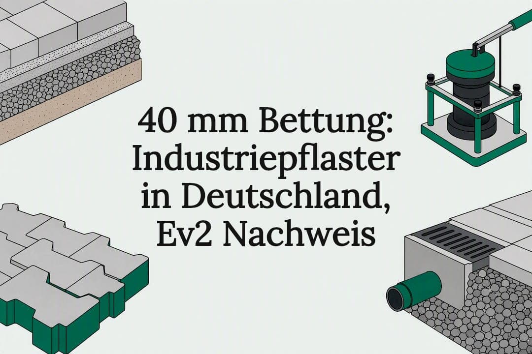 40 mm Bettung: Industriepflaster in Deutschland, Ev2 Nachweis