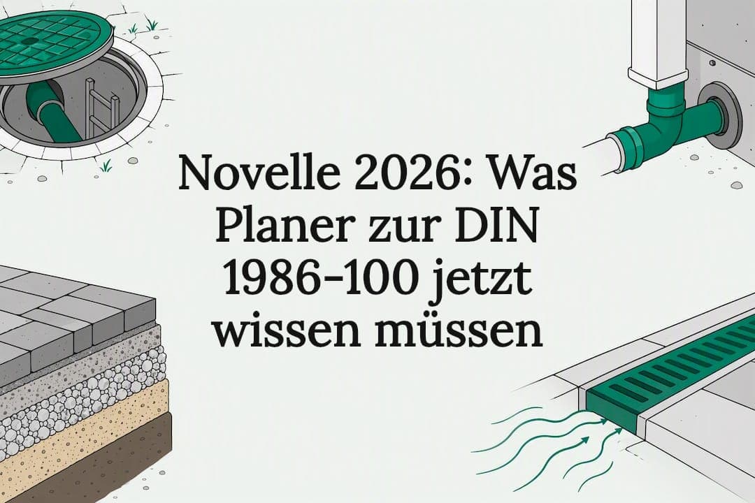 Novelle 2026: Was Planer zur DIN 1986-100 jetzt wissen müssen